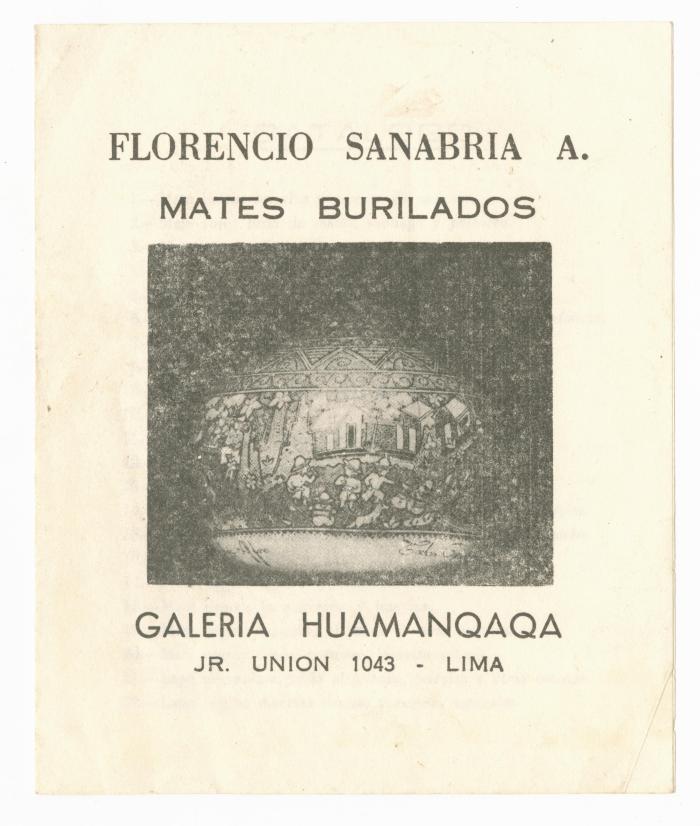 Florencio Sanabria A: mates burilados