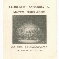 Florencio Sanabria A: mates burilados