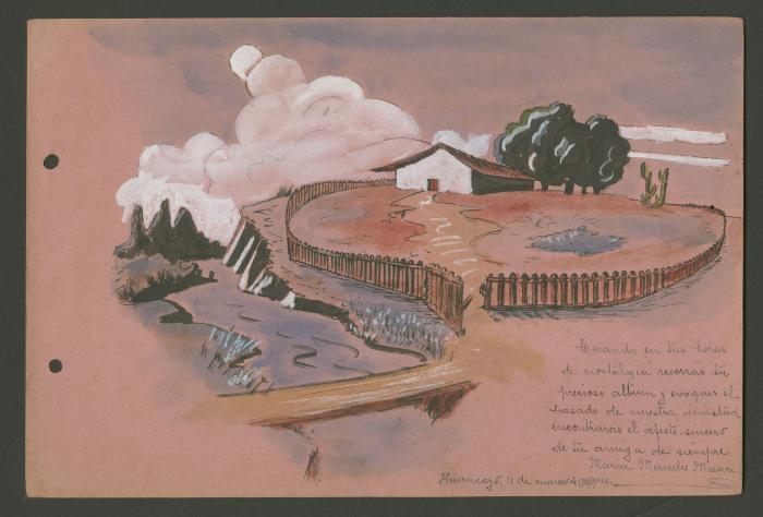 Paisaje con dedicatoria