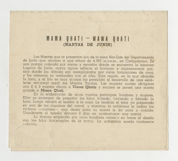 Mama Qhati - Wawa Qhati