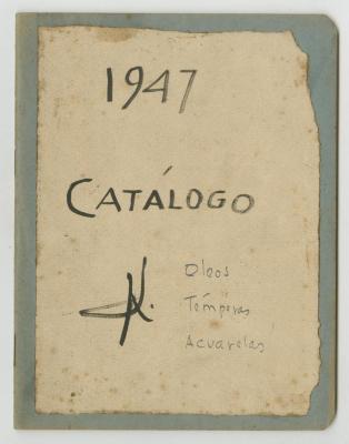 "1947. Catálogo. Óleos, témperas, Acuarelas"
