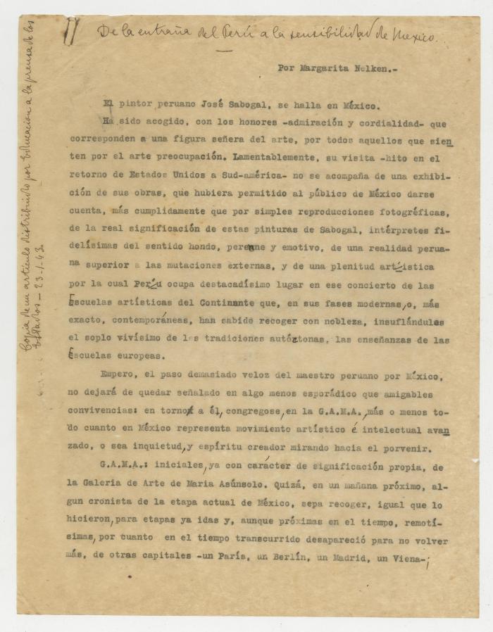 "De la entraña del Perú a la sensibilidad de México"