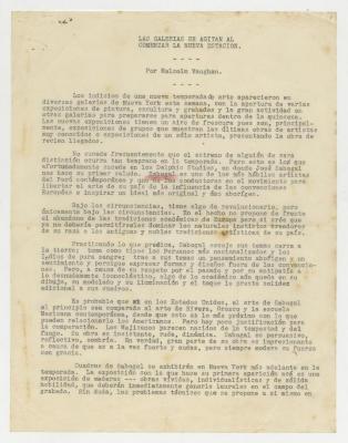 "Las galerías se agitan al comenzar la Nueva Estación"