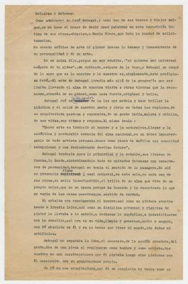 Discurso en exposición póstuma a Sabogal