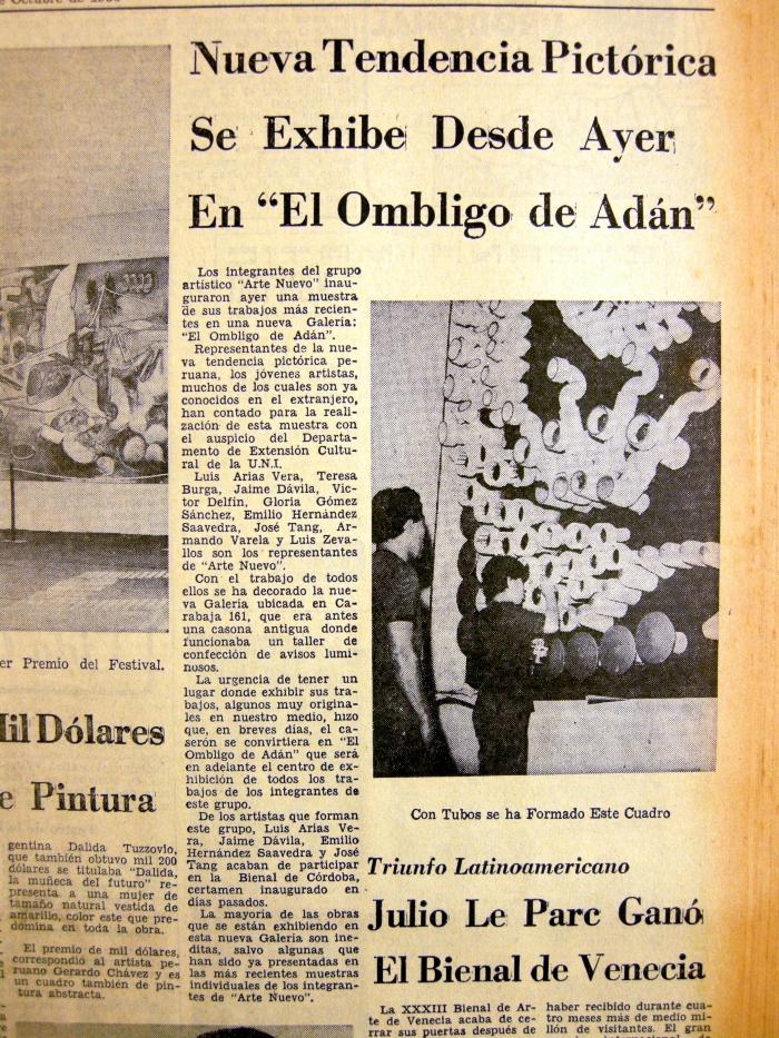 Nueva tendencia pictórica se exhibe desde ayer en "El ombligo de Adán"