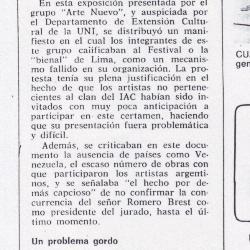 La pintura se fue a la feria: happening vs "bienal"