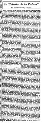 "La 'polémica de los pintores'"