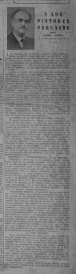 "A los pintores peruanos"