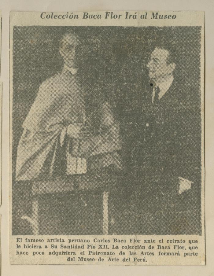 "Colección Baca Flor irá al Museo"