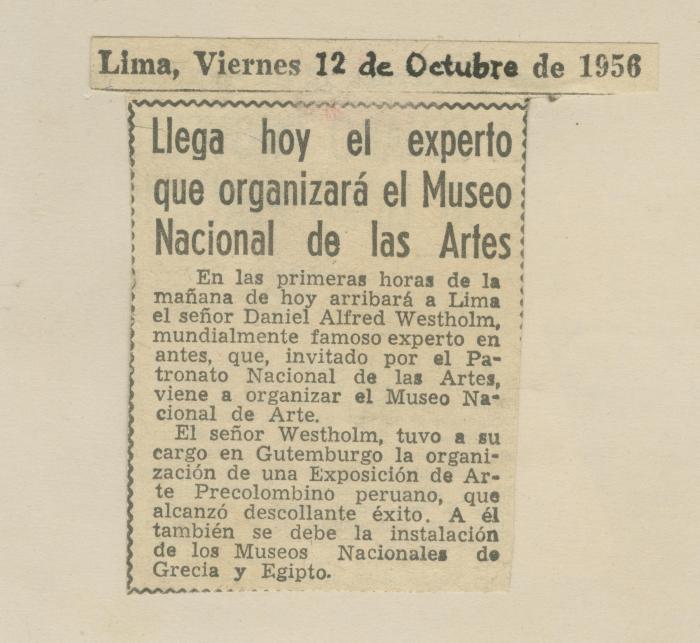 "Llega hoy el experto que organizará el Museo Nacional de las Artes"