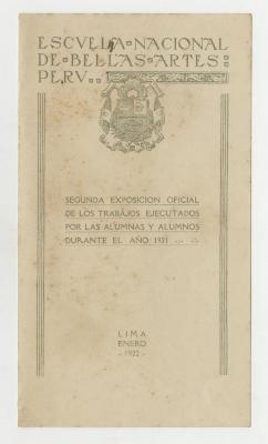 "Escuela Nacional de Bellas Artes. Segunda exposición oficial de los trabajos ejecutados por las alumnas y alumnos durante el año de 1920"
