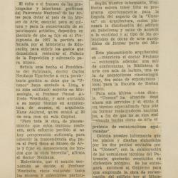 El éxito o el fracaso de las prolongadas y laboriosas gestiones del Patronato Nacional de las Artes para dotar.....