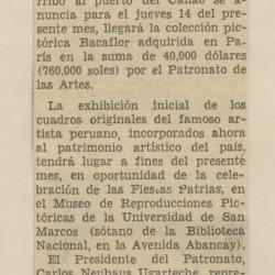 "Llegará el 14 la Colección de Baca Flor"