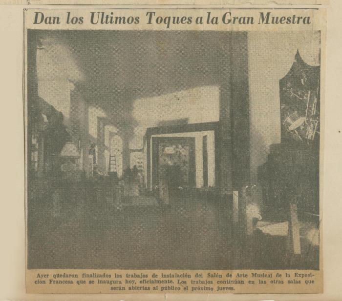 "Dan los últimos toques a la gran muestra"