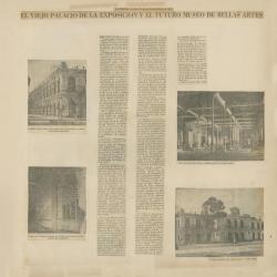 "El viejo Palacio de la Exposición y el futuro Museo de Bellas Artes"