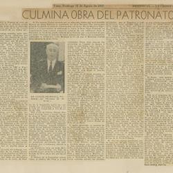 "Culmina obra del Patronato"