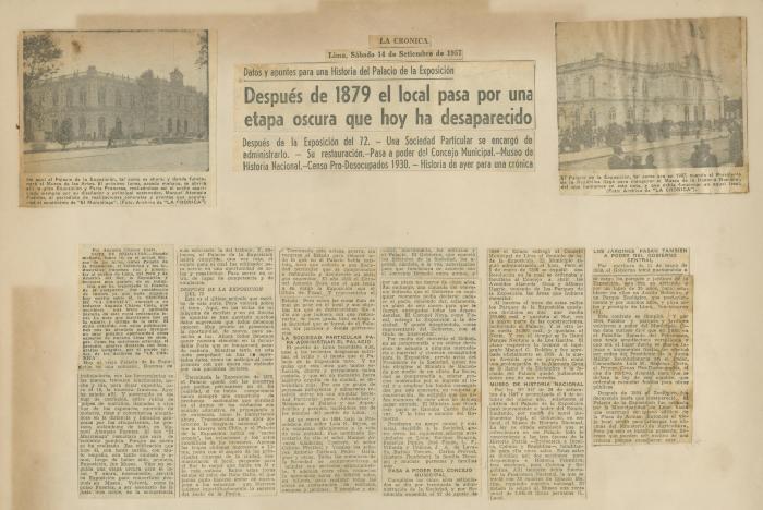 "Después de 1879 el local pasa por una etapa oscura que hoy ha desaparecido"