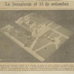 "La inauguración el 15 de setiembre"