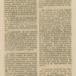 "La semana de la cultura ecuatoriana"