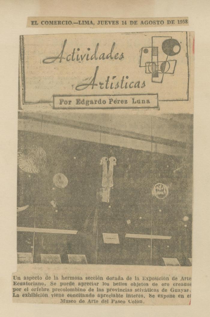 "Actividades artísticas"