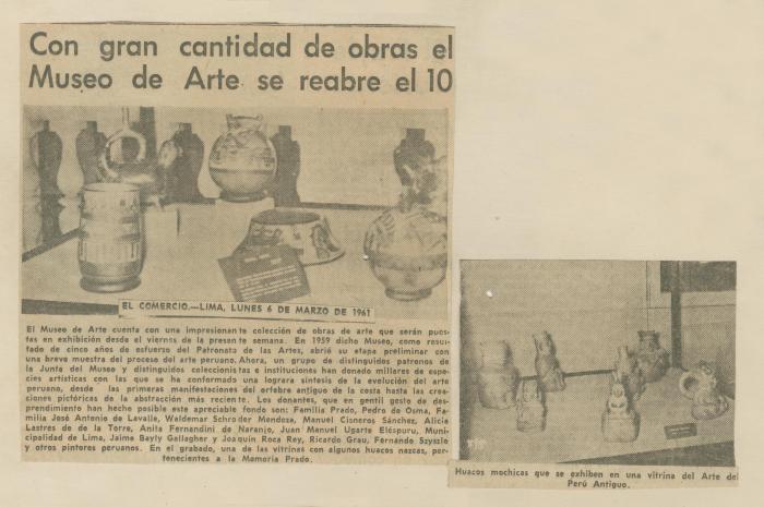 "Con gran cantidad de obras el Museo de Arte se reabre el 10"