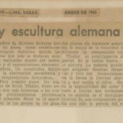 "Exposición de pintura y escultura alemana"