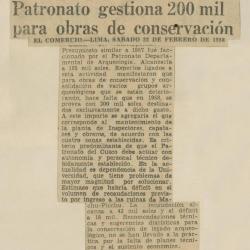 "Patronato gestiona 200 mil para obras de conservación"