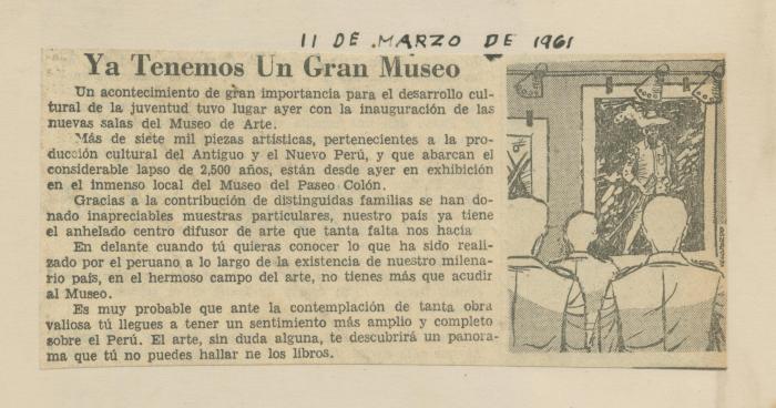 "Ya tenemos un gran museo"