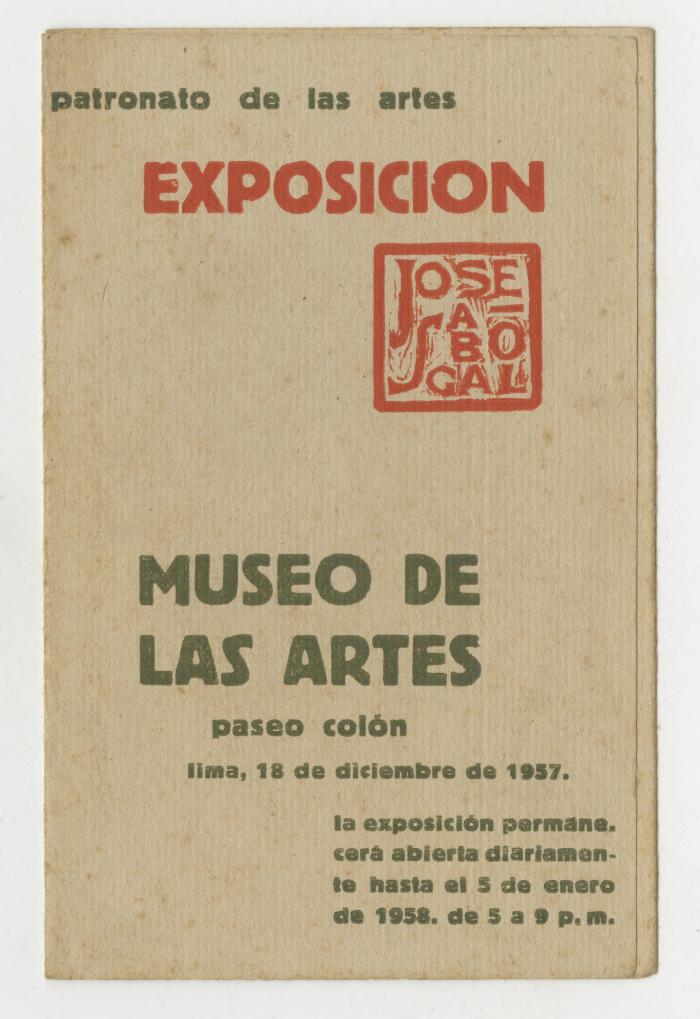 "Exposición José Sabogal"