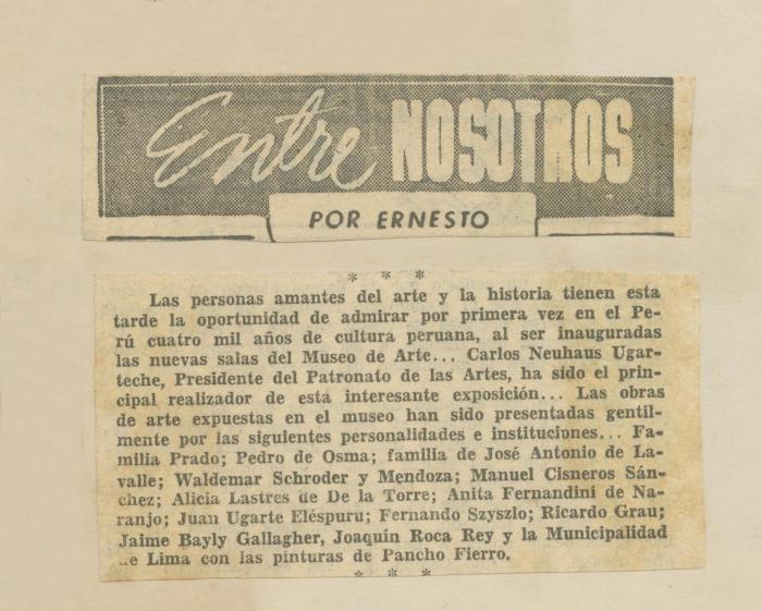 "Entre nosotros"