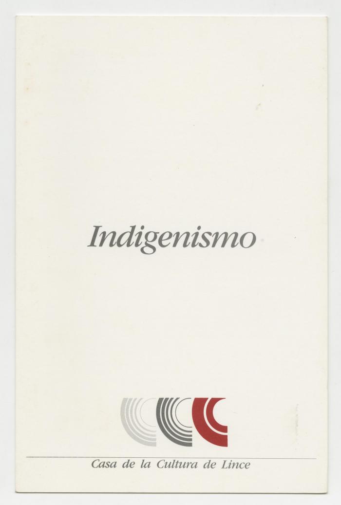 "Indigenismo"
