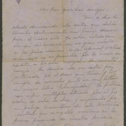 Carta a Elena y Victoria de Teresa