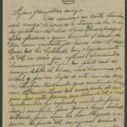 Carta de Irma de Suero a Elena Izcue