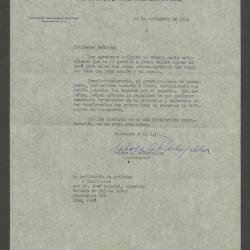 Carta de Nelson A. Rockefeller al director José Sabogal