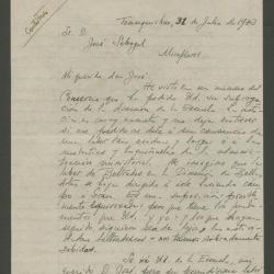 Carta de Arturo Jiménez Borja a José Sabogal