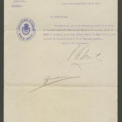 Carta del Consejo Nacional de Educación de Argentina a José Sabogal 