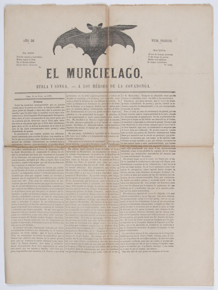 El Murciélago Nº. 16