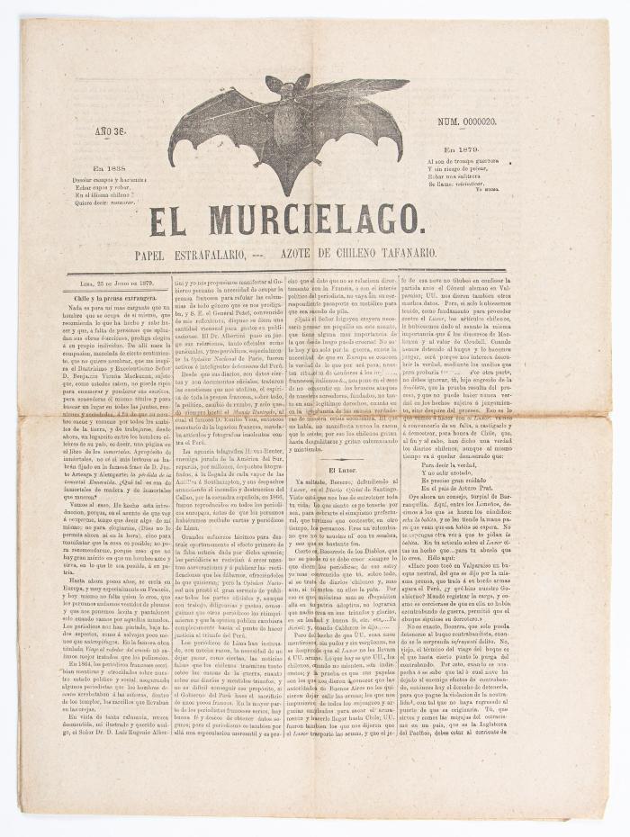 El Murciélago Nº. 20