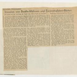 "Invasion von Beatle-Mahnen und Existentialisten-Barten"