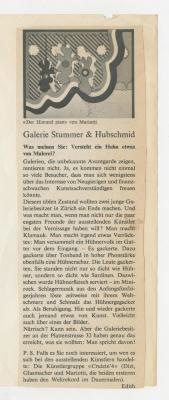 "Galerie Stummer & Hubschmid"