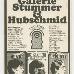 "Einladung Galerie Stummer & Hubschmid"