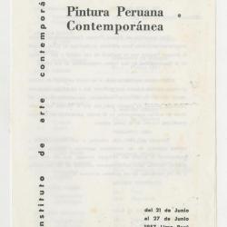 "Pintura Peruana Contemporánea"