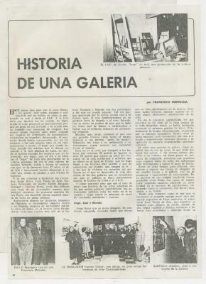 "Historia de una galería"