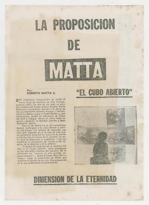 La proposición de Matta