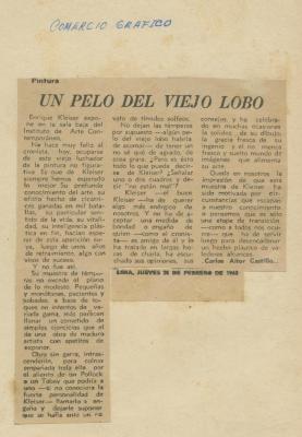 "Un pelo del viejo lobo"