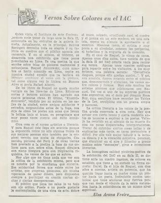 "Versos sobre colores en el IAC"
