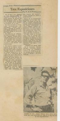 "Tres exposiciones"