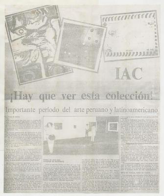 "¡Hay que ver esta colección! Importante período del arte peruano y latinoamericano"