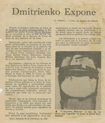 "Dmitrienko expone"