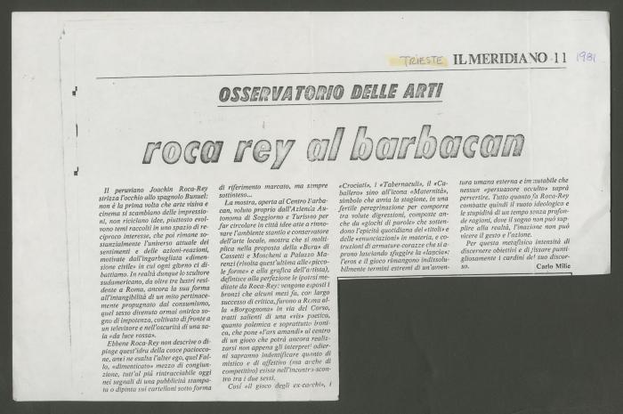"Roca Rey al barbacan"